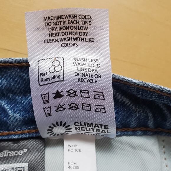 Reformation Val 90s Mid Rise Straight Leg Cropped Jeans Ponce Blue Denim Size 30 - Picture 8 of 8